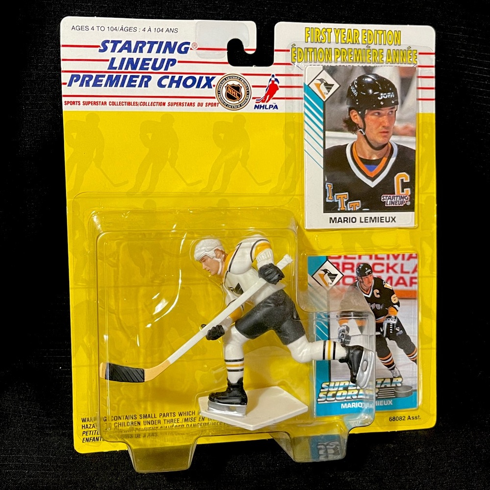 1993 Starting Lineup MARIO LEMIEUX Pittsburgh Penguins First Year Edition Figure